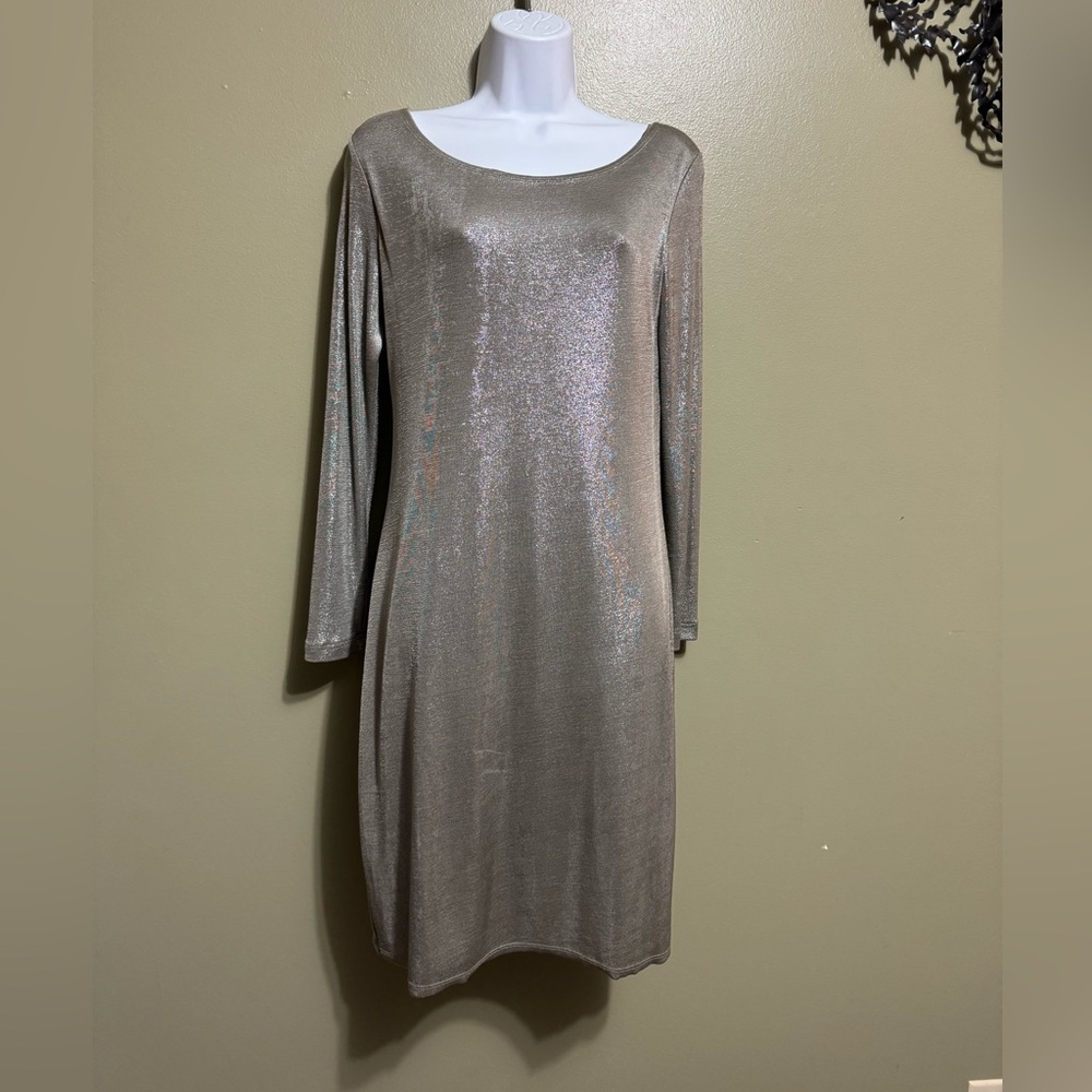 Alice‎ + Olivia Silver Dress, Size M